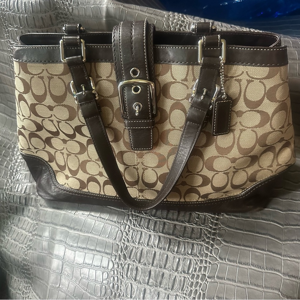 Coach Brown and Tan Women's Bag